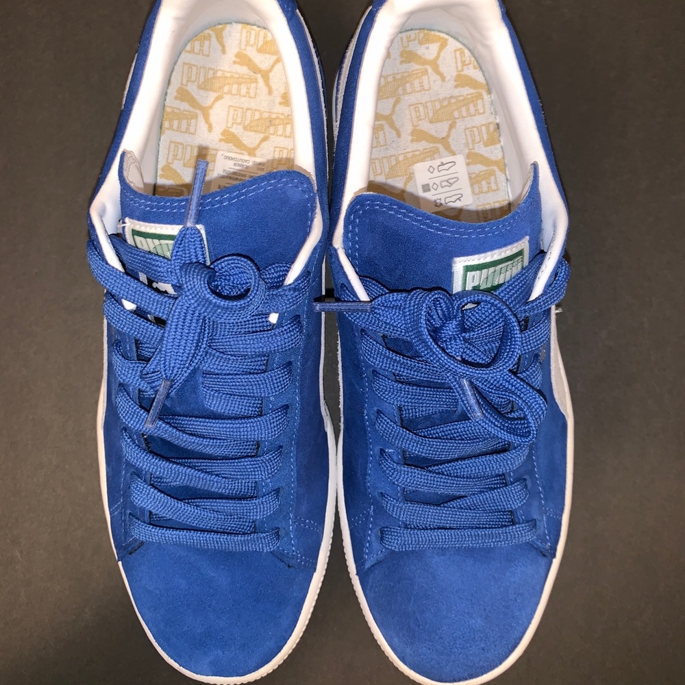 PUMA Suede Classic+ Olympian Blue USED Size 9.5M - Picture 3 of 6